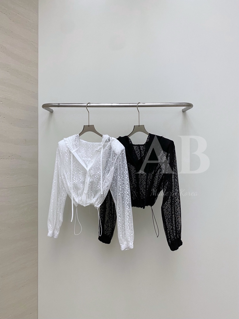 AB韓國代購女士新品推薦25春夏休閑時尚真品人氣襯衫蕾絲衫AB襯衫/蕾絲衫