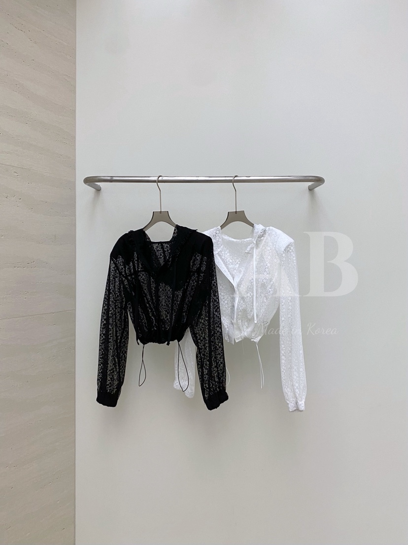 AB韓國代購女士新品推薦25春夏休閑時尚真品人氣襯衫蕾絲衫AB襯衫/蕾絲衫
