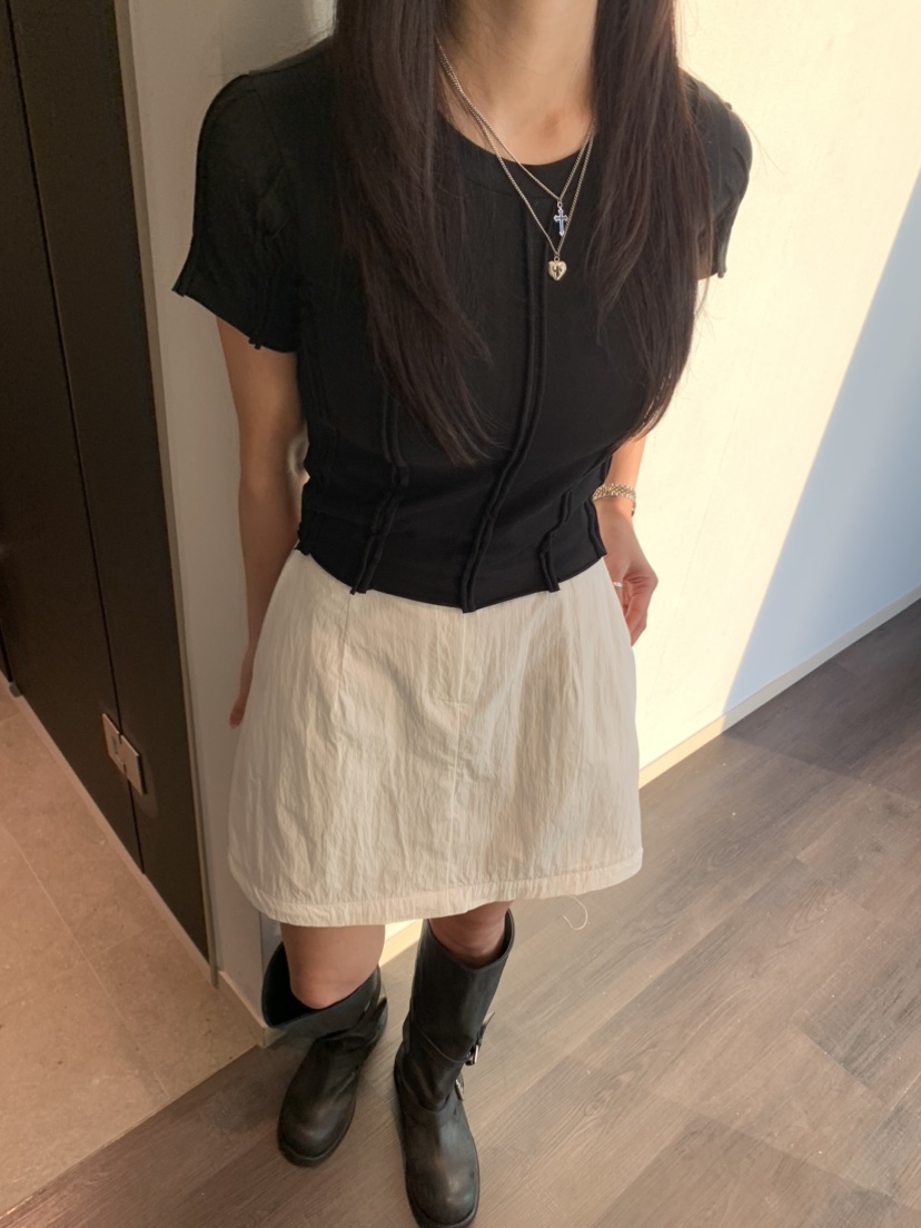 BADCALM韓國直郵女裝新品熱賣25春夏時尚職業真品推薦休閑T恤BADCALMT恤
