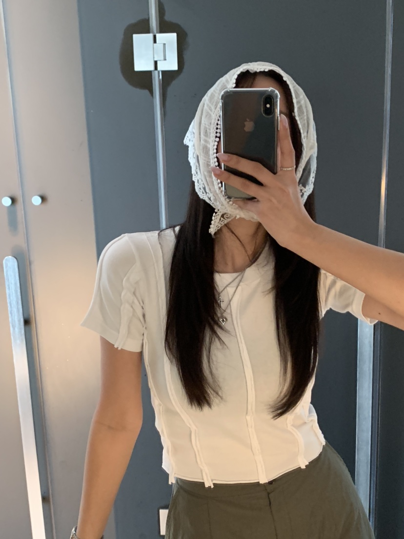 BADCALM韓國直郵女裝新品熱賣25春夏時尚職業真品推薦休閑T恤BADCALMT恤