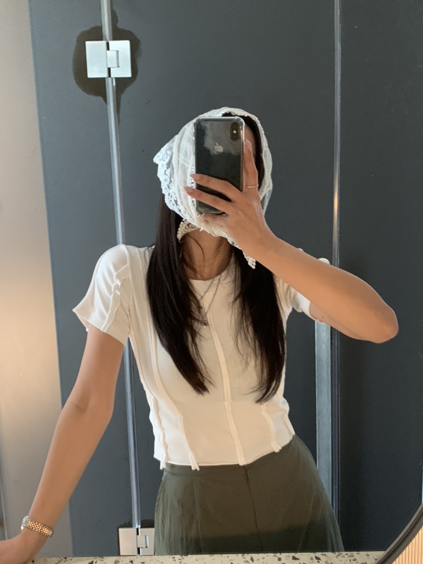 BADCALM韓國直郵女裝新品熱賣25春夏時尚職業真品推薦休閑T恤BADCALMT恤