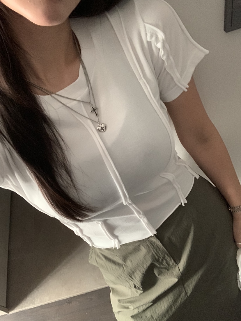 BADCALM韓國直郵女裝新品熱賣25春夏時尚職業真品推薦休閑T恤BADCALMT恤
