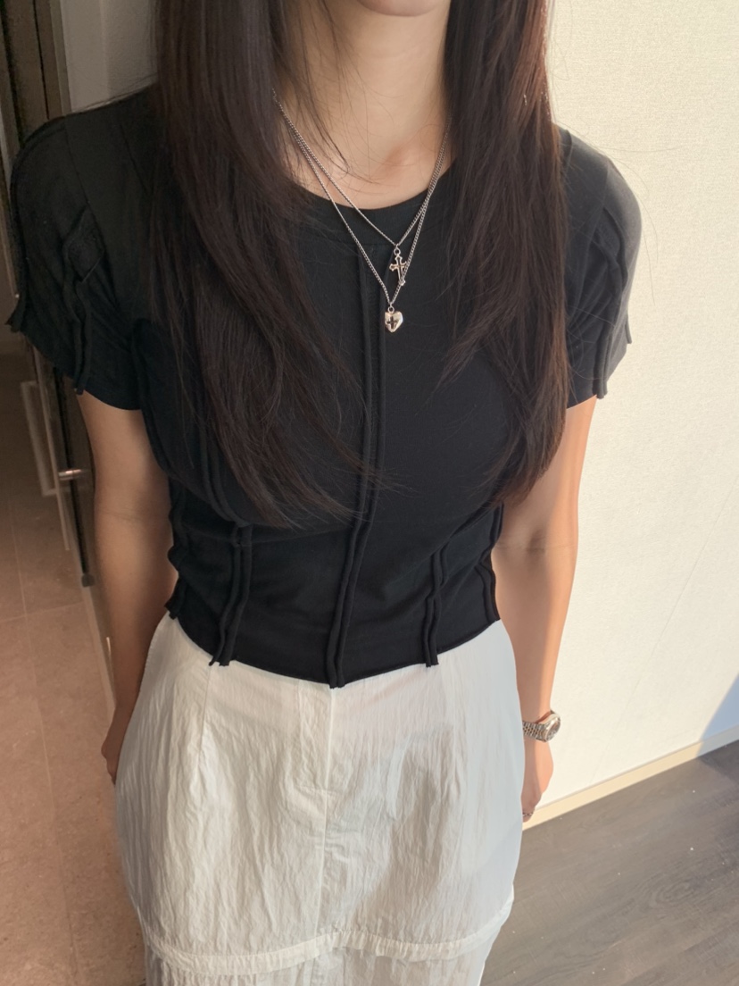BADCALM韓國直郵女裝新品熱賣25春夏時尚職業真品推薦休閑T恤BADCALMT恤圖色4