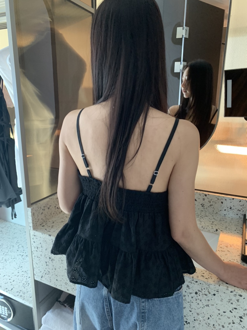 BADCALM東大門代購女裝新品時尚熱賣25春夏推薦吊帶背心刺繡BADCALM吊帶/背心