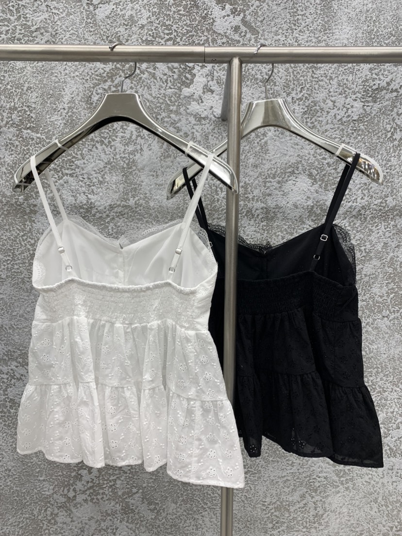 BADCALM東大門代購女裝新品時尚熱賣25春夏推薦吊帶背心刺繡BADCALM吊帶/背心