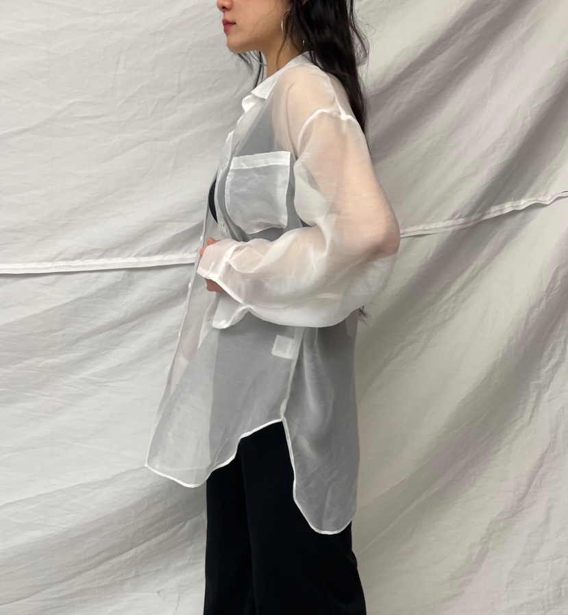 PAIRING東大門代購女士新款熱賣時尚襯衫蕾絲衫不含內搭透明PAIRING襯衫/蕾絲衫