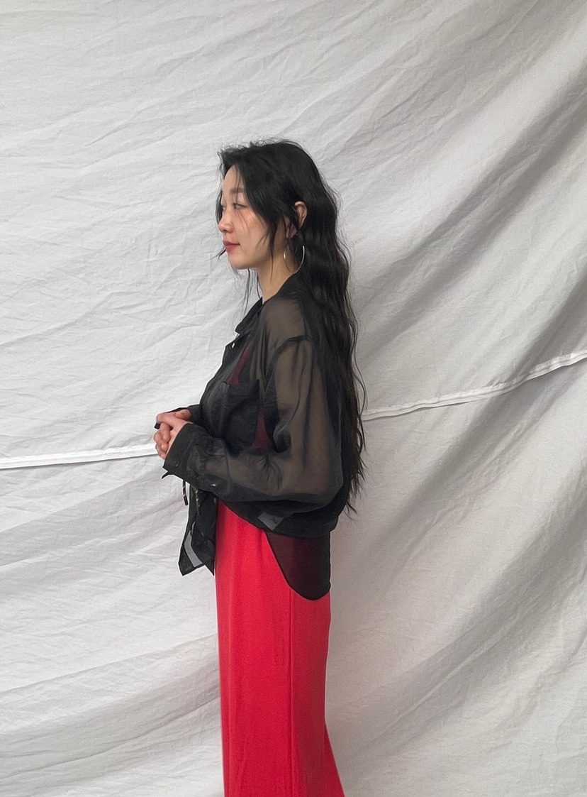 PAIRING東大門代購女士新款熱賣時尚襯衫蕾絲衫不含內搭透明PAIRING襯衫/蕾絲衫