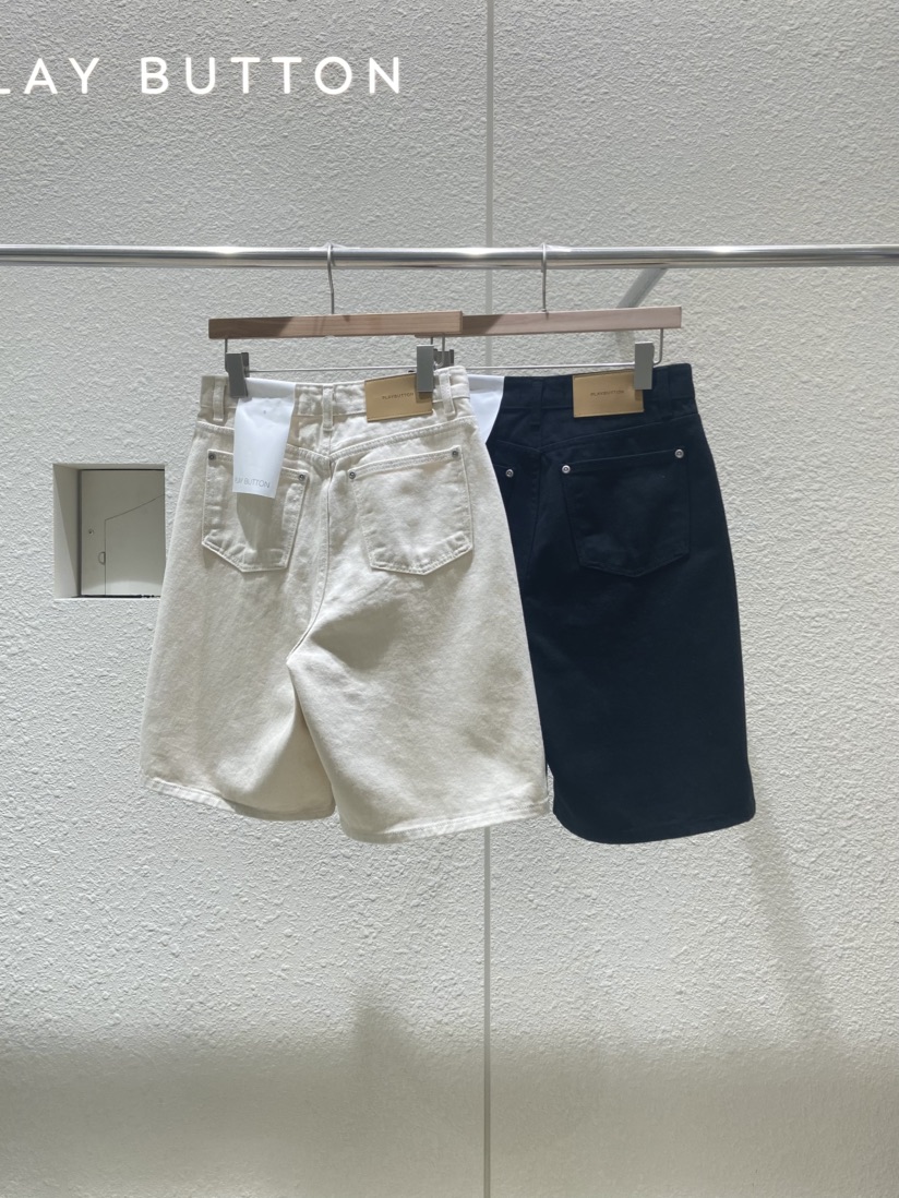 PLAYBUTTON-P韓國直郵女裝新品職業真品休閑人氣熱賣時尚短褲PLAYBUTTON短褲