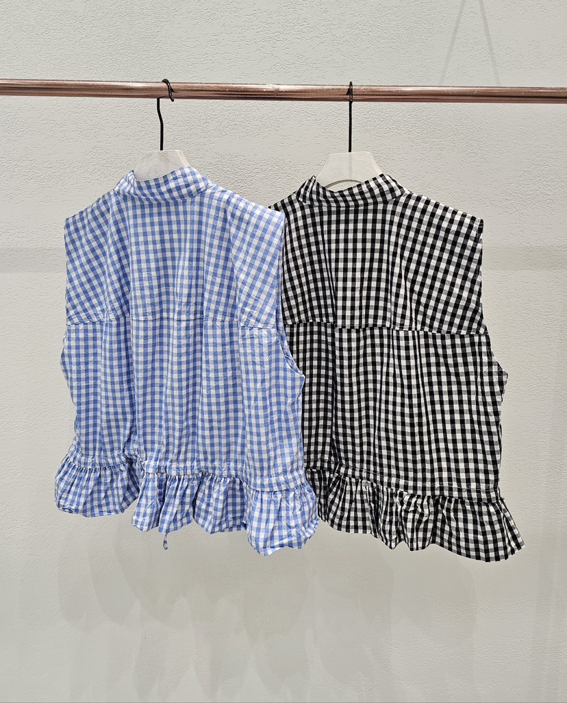 NEOUL韓國直郵女士新品休閑職業熱賣真品人氣時尚推薦25春夏馬甲NEOUL/ahin雙領標簽馬甲