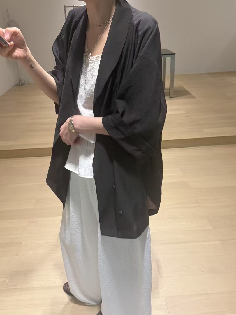 MINIMUZE韓國代購女士新品休閑熱賣時尚25春夏人氣夾克透明MINIMUZE夾克