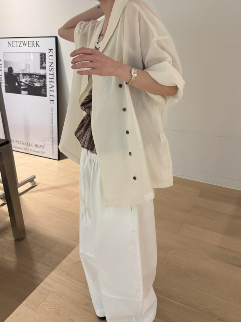 MINIMUZE韓國代購女士新品休閑熱賣時尚25春夏人氣夾克透明MINIMUZE夾克