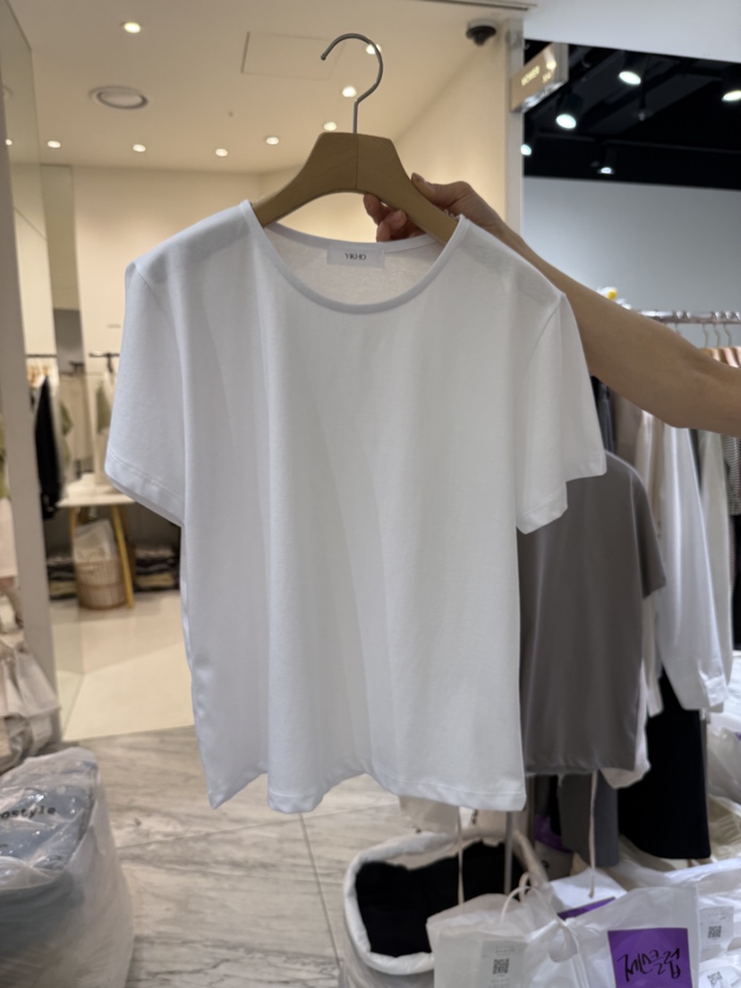 YIKHO STYLE韓國代購女士新品人氣25春夏時尚休閑熱賣真品T恤YIKHO STYLET恤