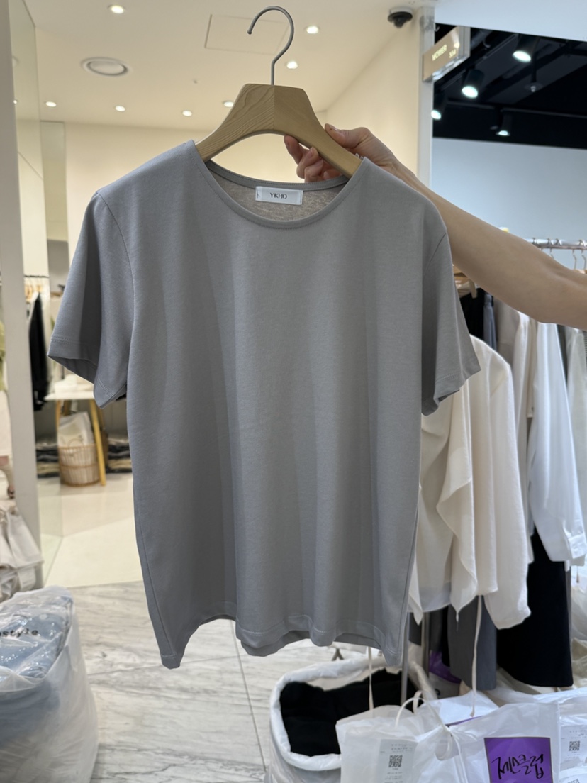 YIKHO STYLE韓國代購女士新品人氣25春夏時尚休閑熱賣真品T恤YIKHO STYLET恤圖色3