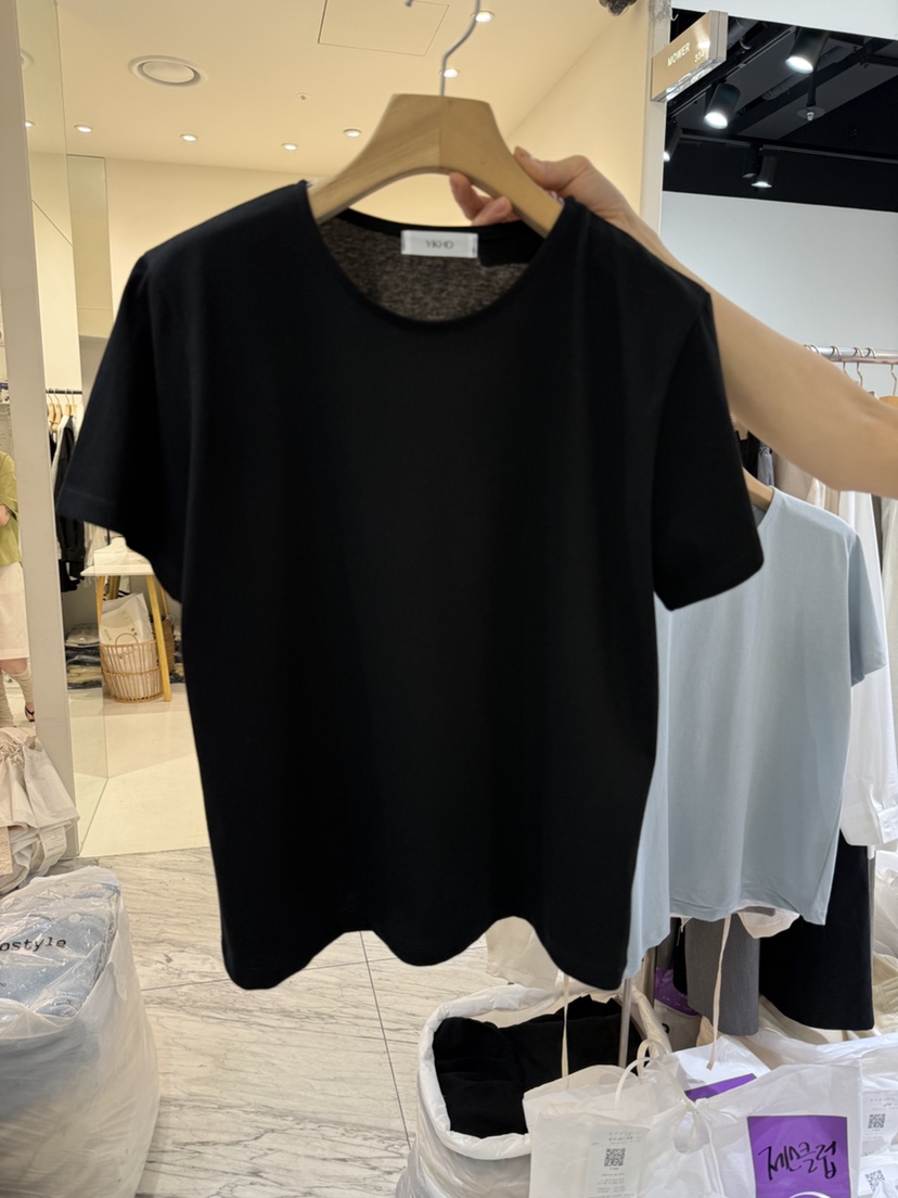 YIKHO STYLE韓國代購女士新品人氣25春夏時尚休閑熱賣真品T恤YIKHO STYLET恤圖色4