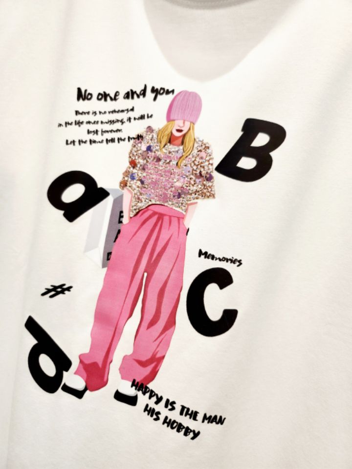 RICO韓國直郵女裝新款職業推薦熱賣25春夏時尚休閑真品人氣T恤bling bling/RICOT恤