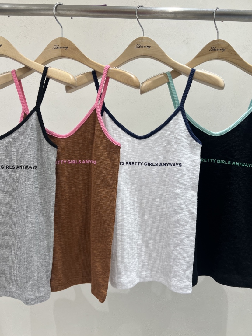 SHIRRING東大門實拍女士新品休閑推薦25春夏職業時尚吊帶背心SHIRRING吊帶/背心