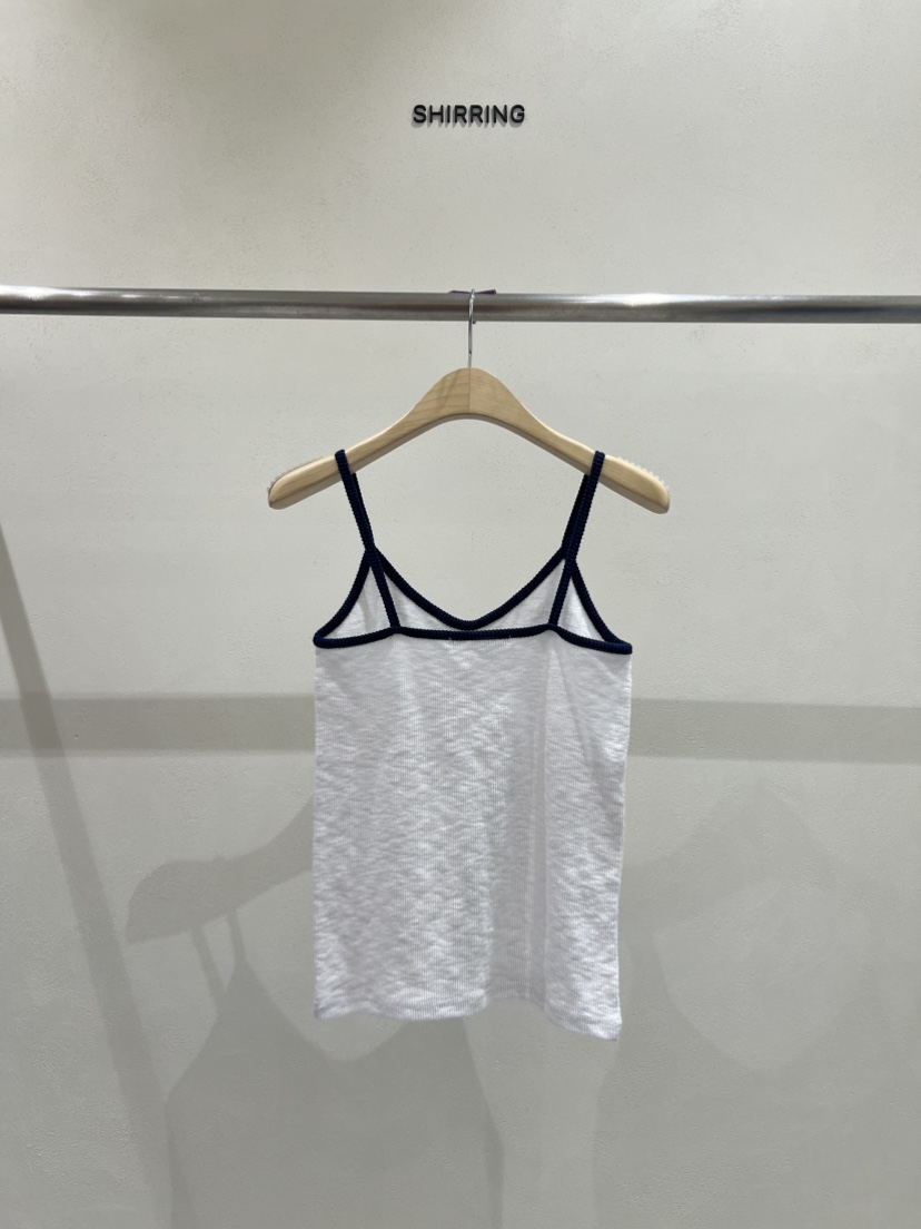 SHIRRING東大門實拍女士新品休閑推薦25春夏職業時尚吊帶背心SHIRRING吊帶/背心