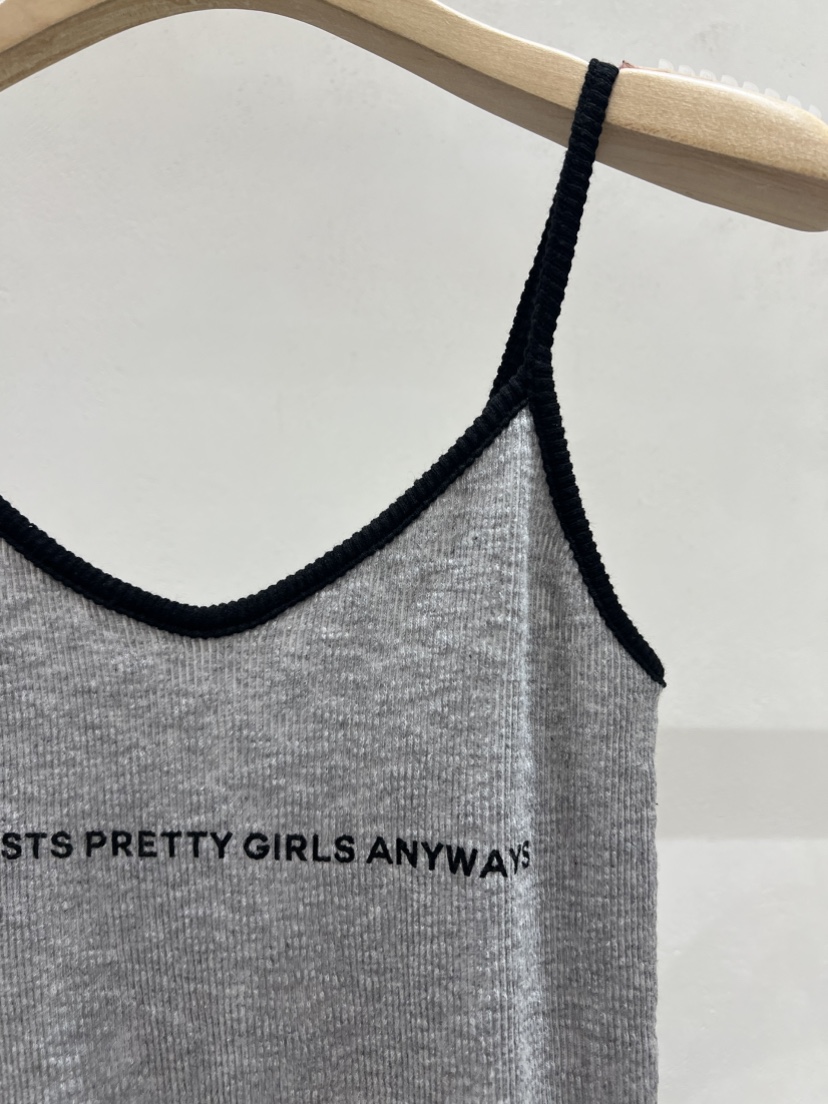 SHIRRING東大門實拍女士新品休閑推薦25春夏職業時尚吊帶背心SHIRRING吊帶/背心