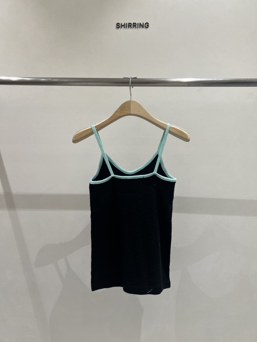 SHIRRING東大門實拍女士新品休閑推薦25春夏職業時尚吊帶背心SHIRRING吊帶/背心