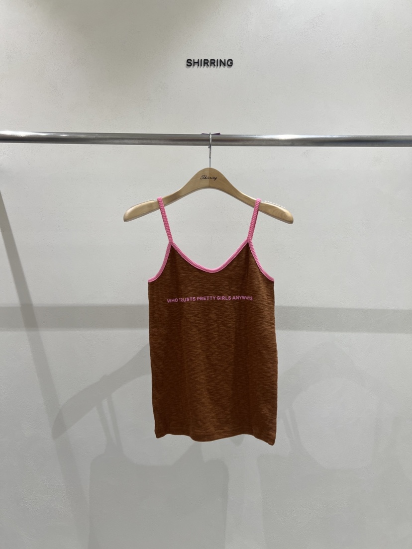 SHIRRING東大門實拍女士新品休閑推薦25春夏職業時尚吊帶背心SHIRRING吊帶/背心圖色2
