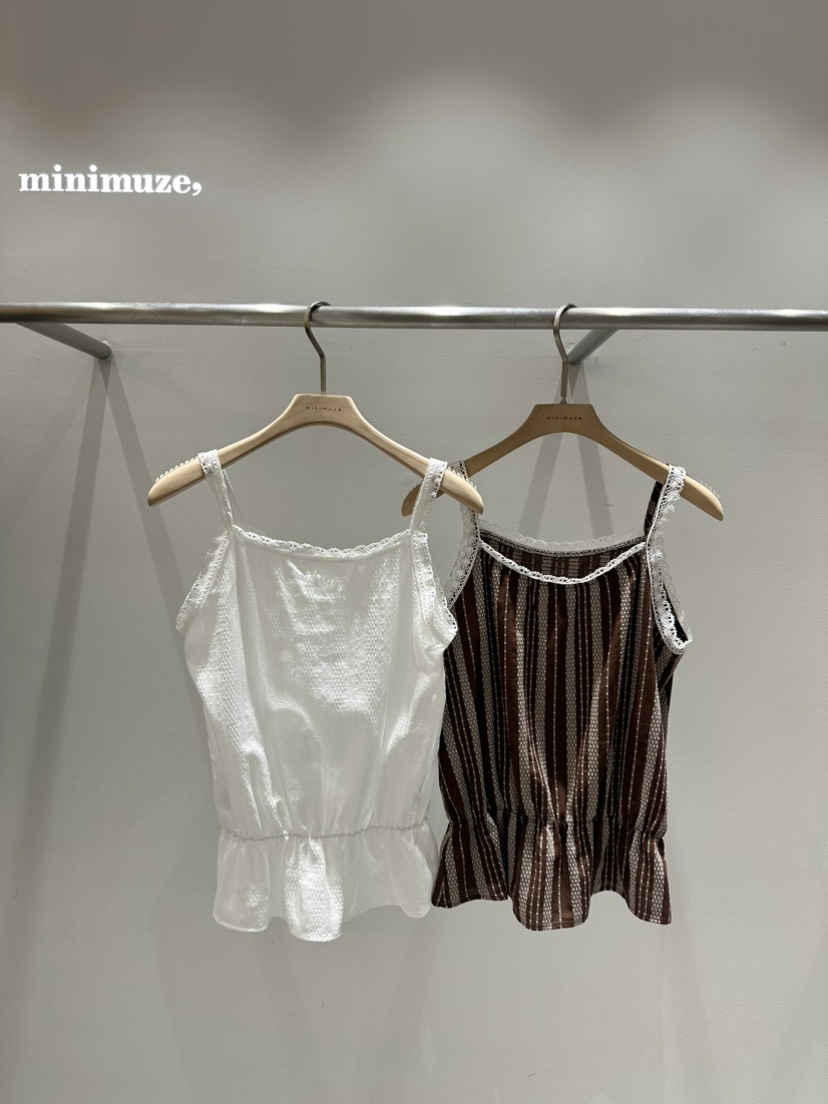 MINIMUZE東大門直郵女裝新款推薦25春夏真品人氣職業吊帶背心MINIMUZE吊帶/背心