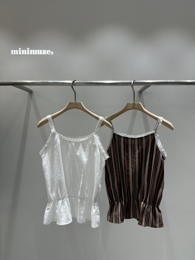 MINIMUZE東大門直郵女裝新款推薦25春夏真品人氣職業吊帶背心MINIMUZE吊帶/背心