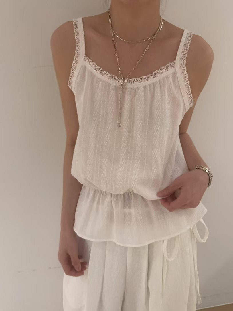 MINIMUZE東大門直郵女裝新款推薦25春夏真品人氣職業吊帶背心MINIMUZE吊帶/背心