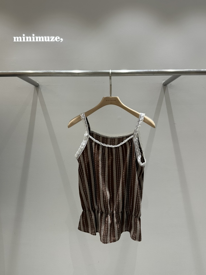 MINIMUZE東大門直郵女裝新款推薦25春夏真品人氣職業吊帶背心MINIMUZE吊帶/背心