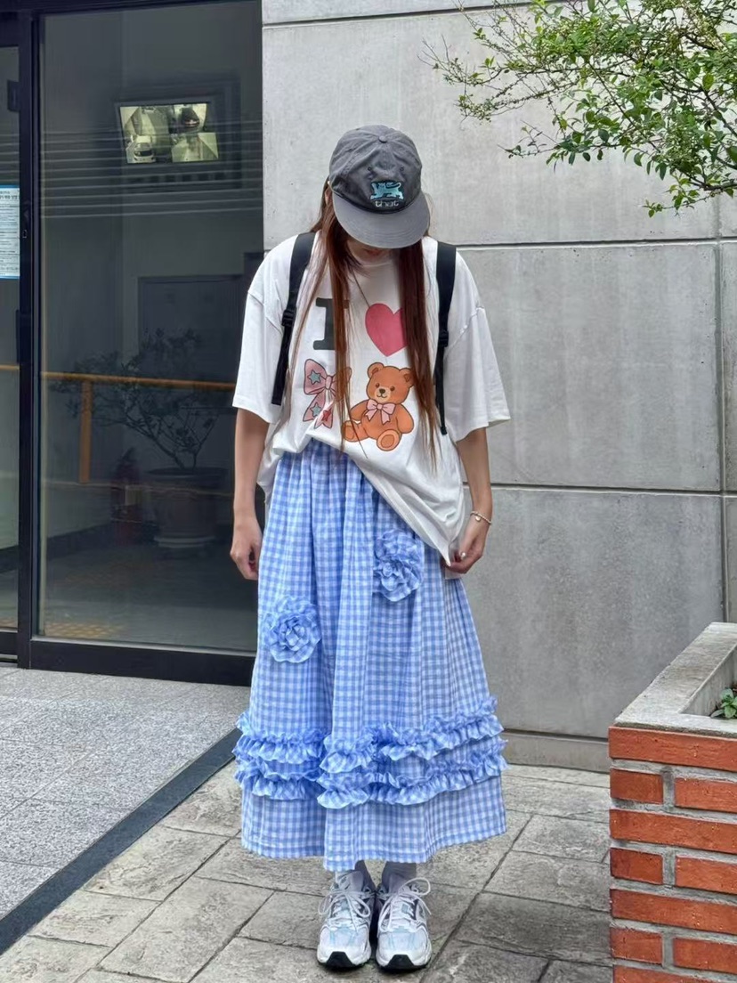 TOLL東大門代購女士新品25春夏人氣時尚職業休閑熱賣真品長裙TOLL長裙