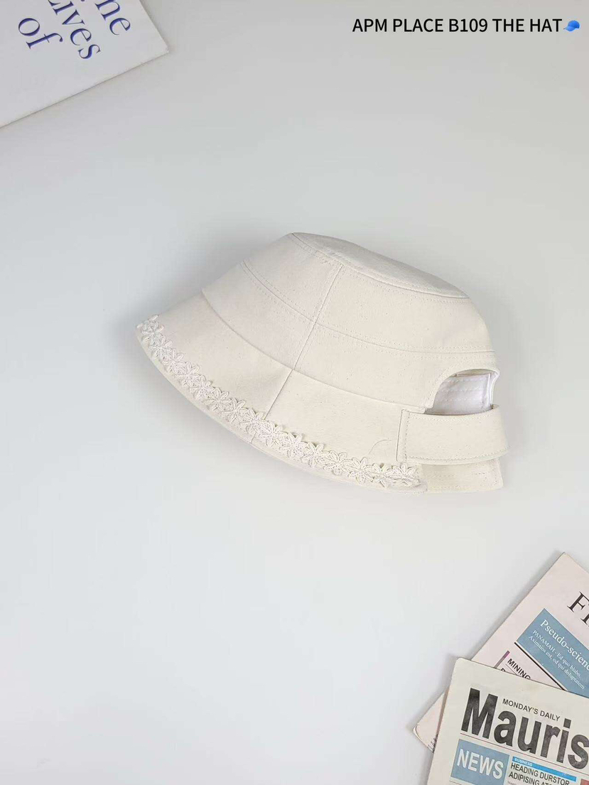 THE HAT-P韓國直郵女士新款25春夏休閑推薦帽子漁夫帽蕾絲THE HAT帽子