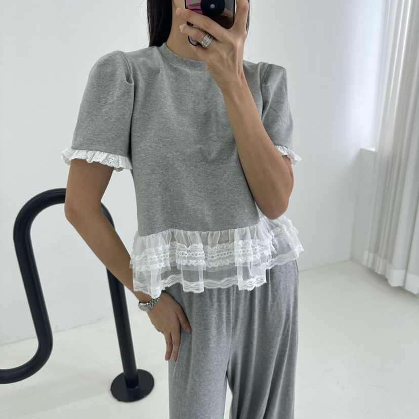 SOUIT東大門實拍女裝新品人氣推薦時尚25春夏職業真品休閑T恤SOUIT by mabel-LT恤圖色1