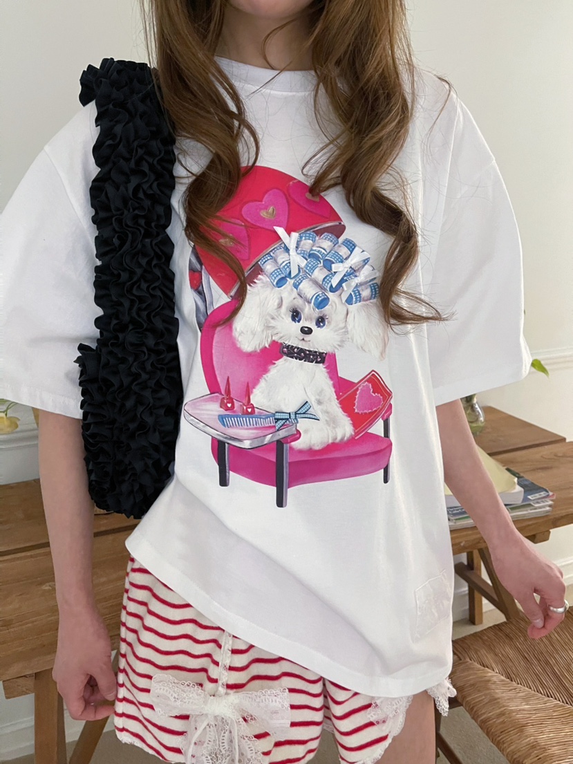 BOUTIQUE-L東大門代購女裝新款25春夏職業休閑人氣推薦T恤BOUTIQUE-LT恤