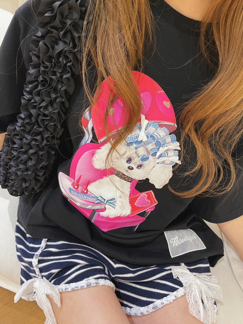 BOUTIQUE-L東大門代購女裝新款25春夏職業休閑人氣推薦T恤BOUTIQUE-LT恤