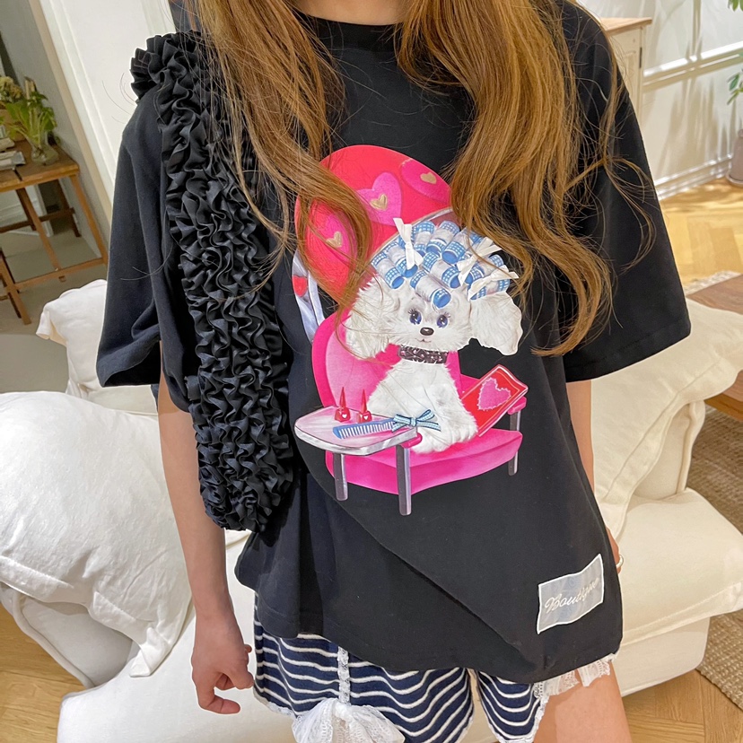 BOUTIQUE-L東大門代購女裝新款25春夏職業休閑人氣推薦T恤BOUTIQUE-LT恤圖色3