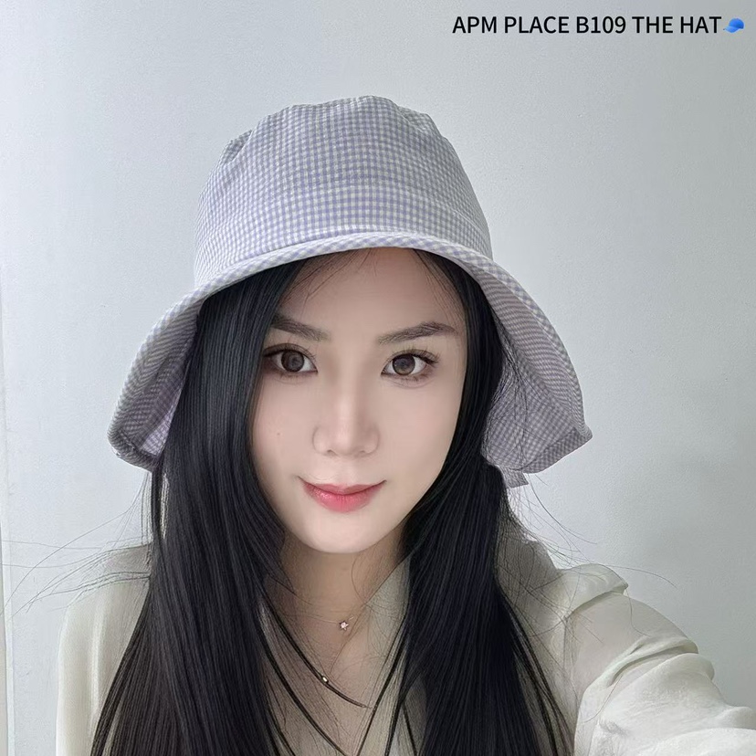 THE HAT-P韓國直郵女裝新品推薦人氣真品時尚帽子漁夫帽格紋THE HAT帽子