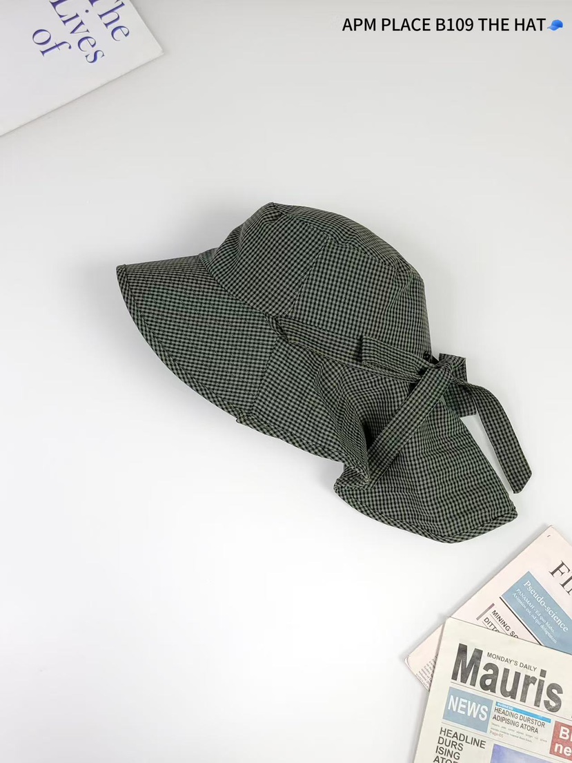 THE HAT-P韓國直郵女裝新品推薦人氣真品時尚帽子漁夫帽格紋THE HAT帽子圖色3