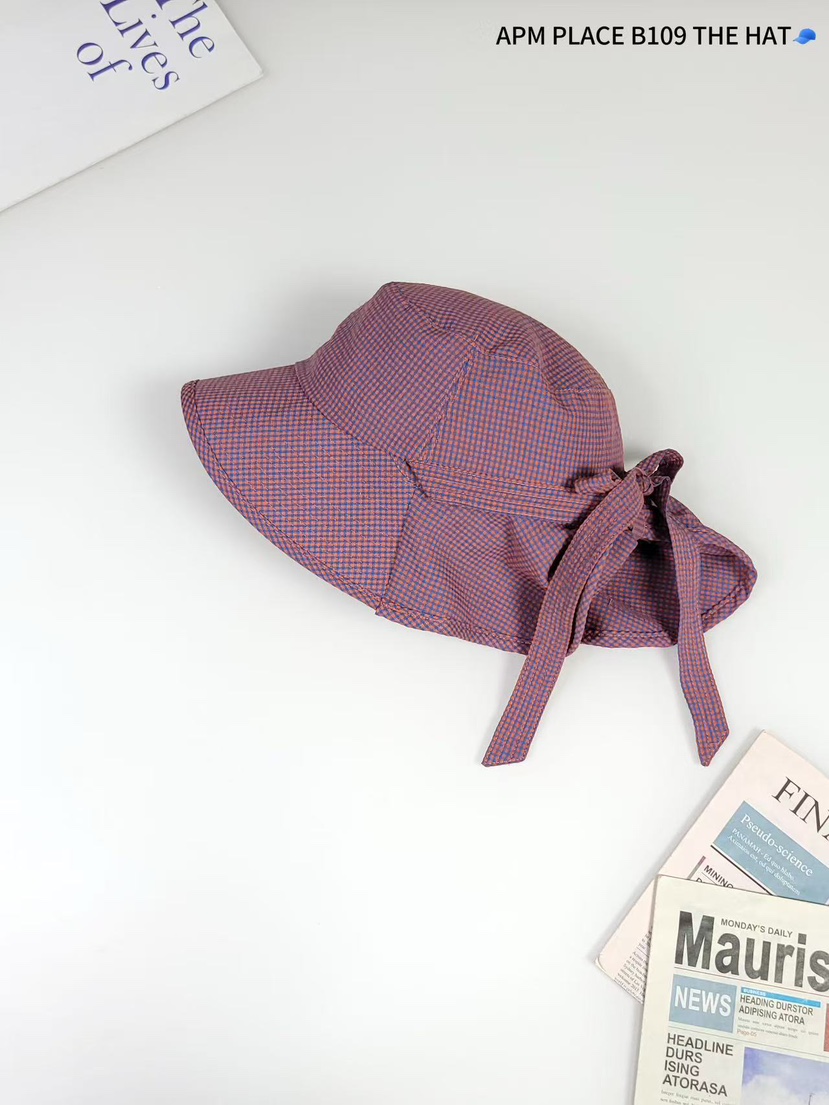 THE HAT-P韓國直郵女裝新品推薦人氣真品時尚帽子漁夫帽格紋THE HAT帽子圖色4