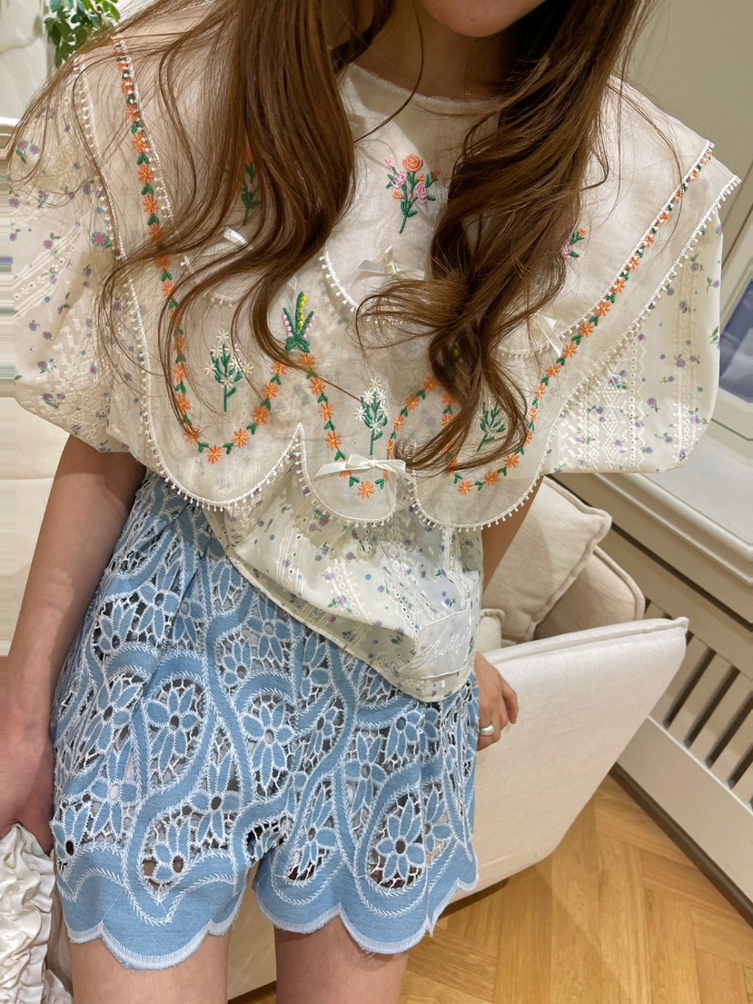 BOUTIQUE-L韓國代購女士新款人氣休閑真品推薦職業襯衫蕾絲衫BOUTIQUE-L襯衫/蕾絲衫