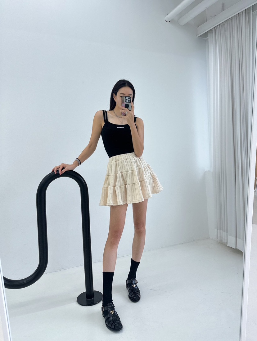 SOUIT韓國直郵女裝新款職業休閑推薦熱賣人氣真品時尚25春夏短裙SOUIT by mabel-L短裙