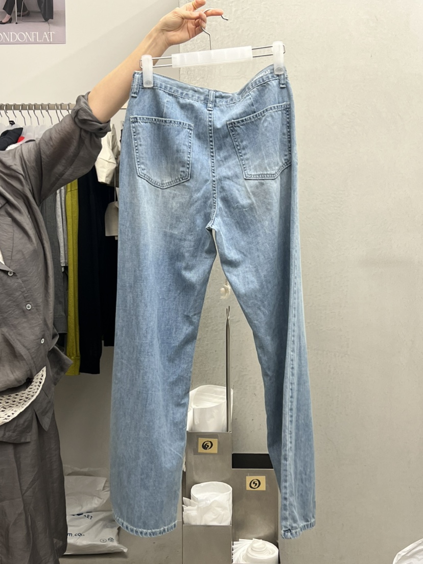 LONDON FLAT東大門代購女士新品熱賣休閑人氣牛仔褲喇叭形LONDON FLAT牛仔褲