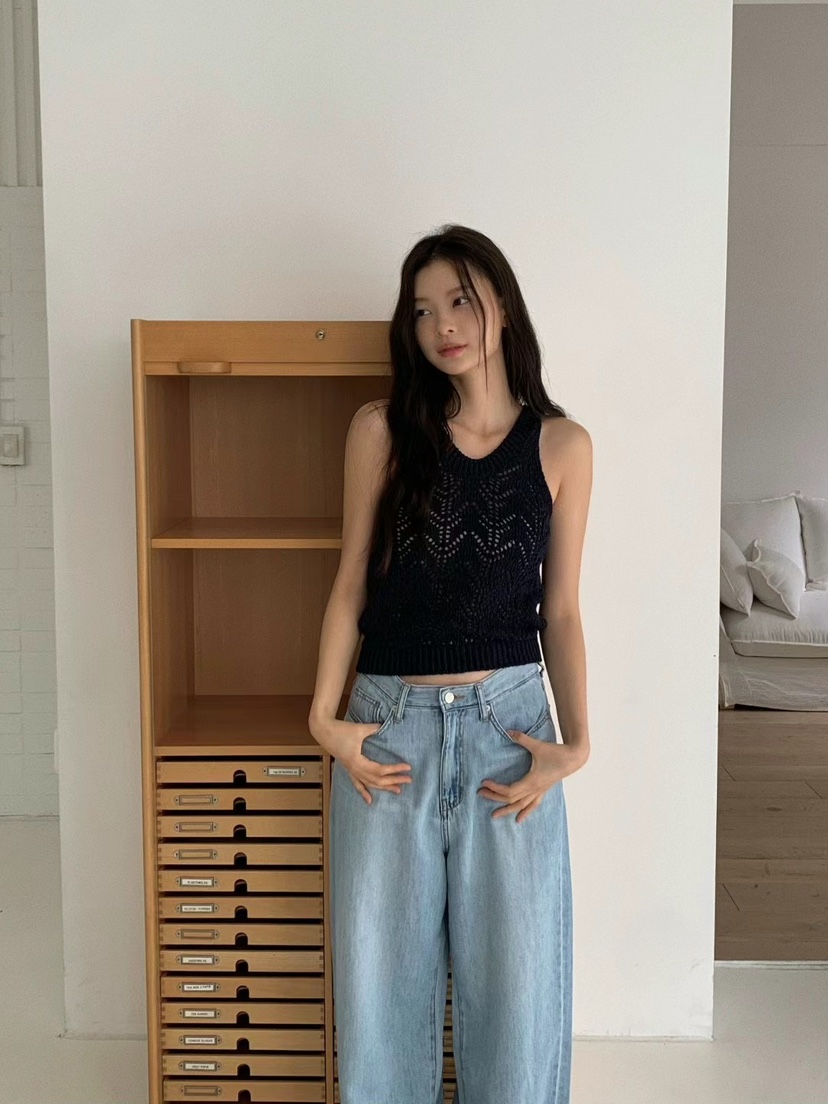 ANOU東大門直郵女裝新款時尚職業推薦熱賣25春夏休閑吊帶背心ANOU吊帶/背心