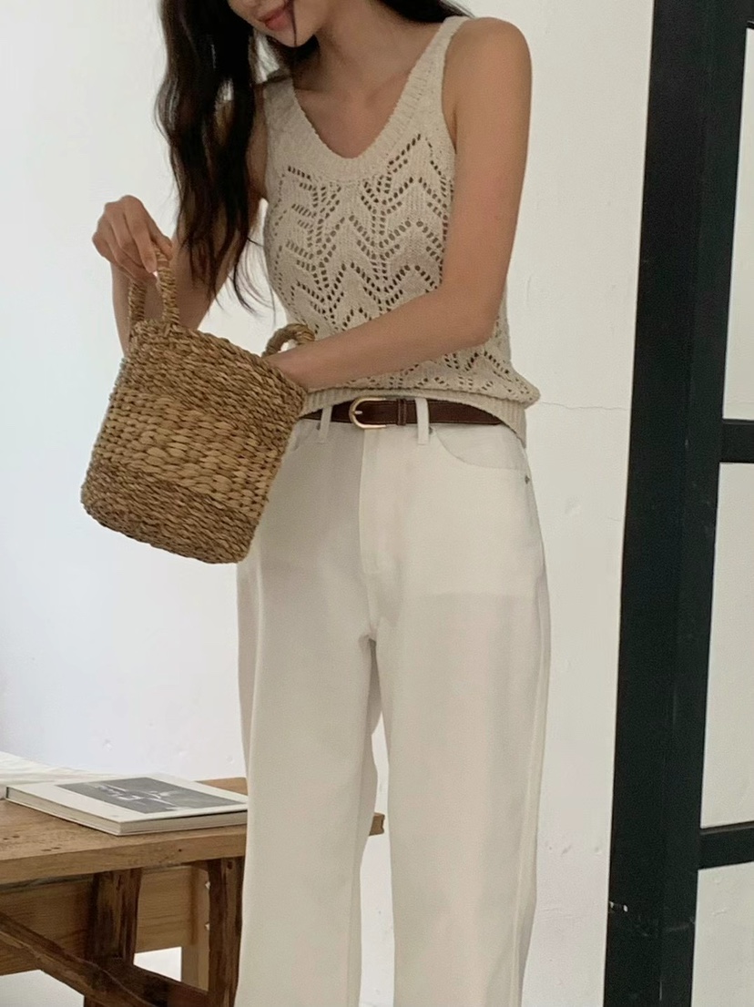 ANOU東大門直郵女裝新款時尚職業推薦熱賣25春夏休閑吊帶背心ANOU吊帶/背心