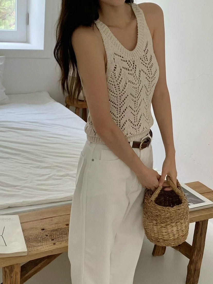 ANOU東大門直郵女裝新款時尚職業推薦熱賣25春夏休閑吊帶背心ANOU吊帶/背心