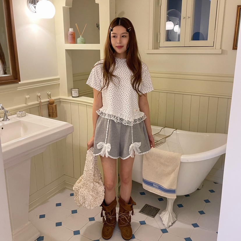 BOUTIQUE-L東大門實拍女士新品時尚熱賣人氣休閑25春夏T恤BOUTIQUE-LT恤