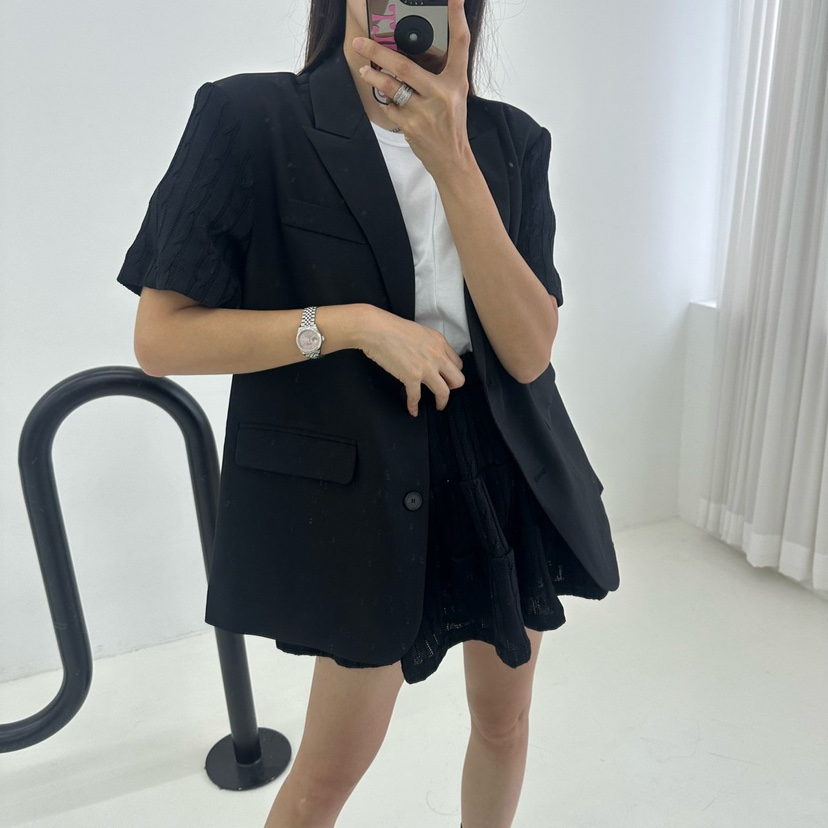 SOUIT韓國代購女士新款休閑人氣推薦職業真品25春夏熱賣夾克SOUIT by mabel-L夾克圖色2