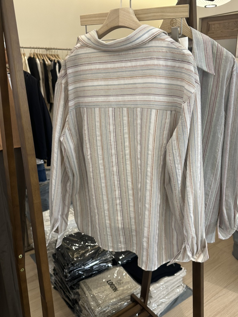LOGON東大門實拍女士新品職業時尚休閑25春夏真品襯衫蕾絲衫LOGON襯衫/蕾絲衫