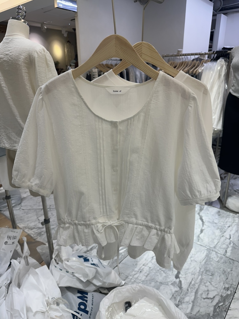 HOUSE OF/DE MERRY韓國代購女士新品休閑熱賣襯衫蕾絲衫HOUSE OF/DE MERRY襯衫/蕾絲衫