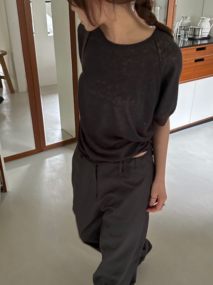 MARE東大門直郵女裝新款人氣休閑真品時尚25春夏針織衫亞麻MARE針織衫圖色3