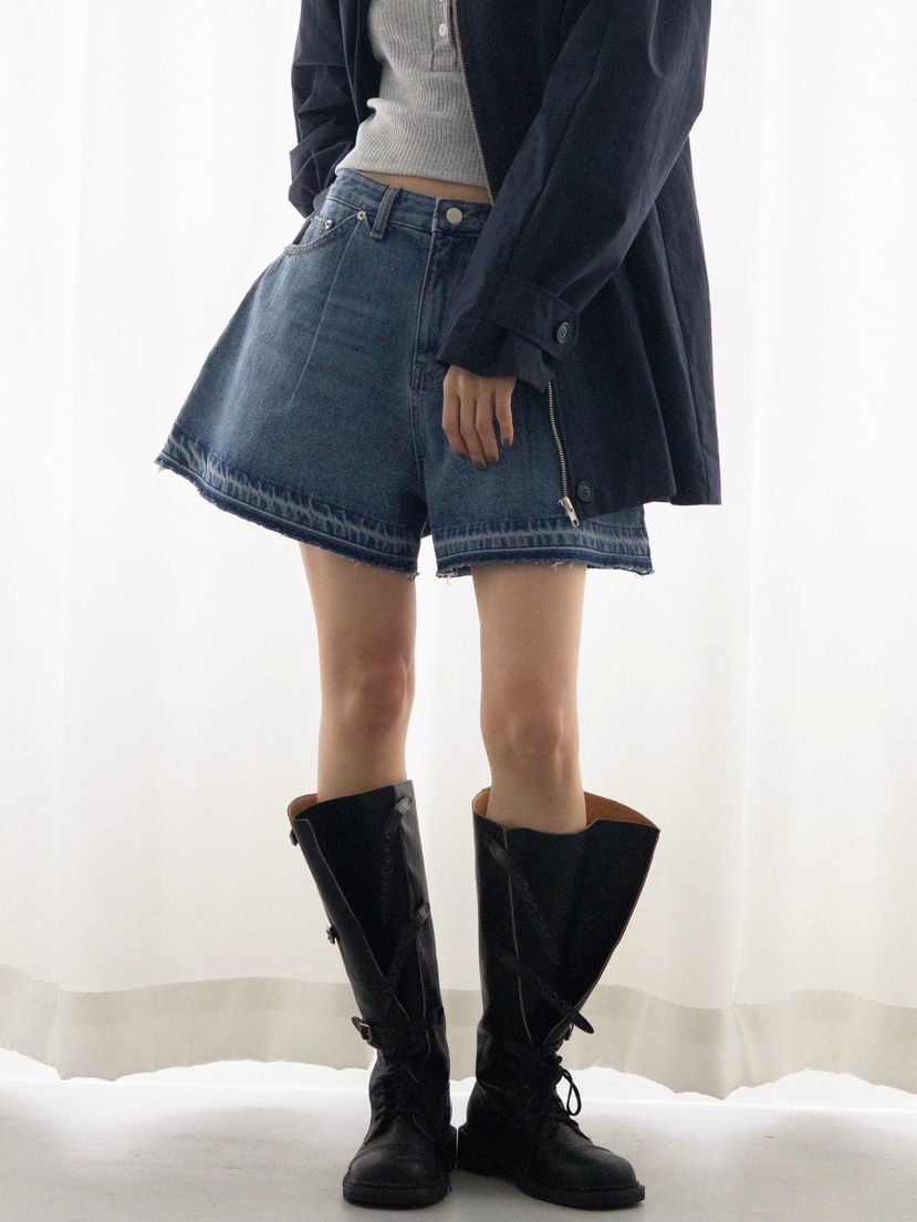 INSSENSE-A韓國直郵女士新品時尚職業25春夏人氣熱賣短褲喇叭INSSENSE-A短褲