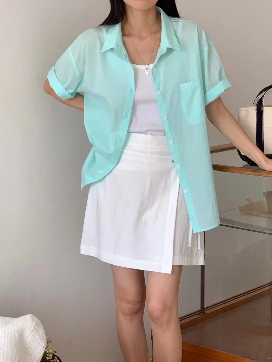 NOMAD東大門直郵女裝新款25春夏真品人氣推薦休閑襯衫蕾絲衫NOMAD襯衫/蕾絲衫
